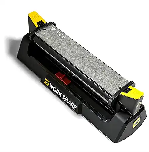 Work Sharp Benchstone Messerschärfer mit Winkelhilfe und 3 Körnungen