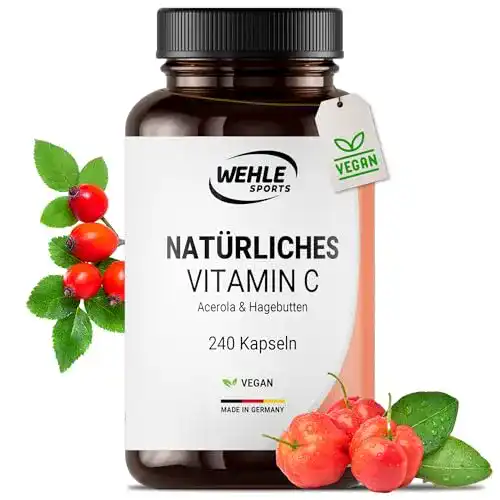 Acerola-Kapseln mit Vitamin C aus natürlichen Quellen