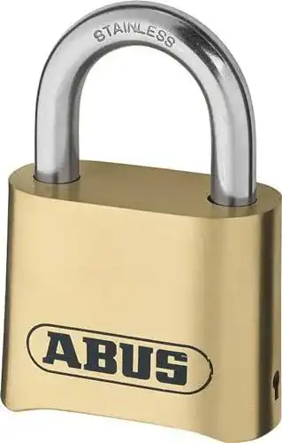 Abus Zahlenschloss 180IB/50 – Kombinationsschloss aus Messing