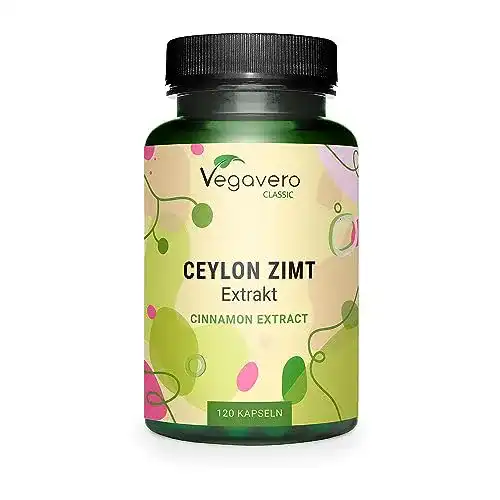 Zimtkapseln Vegavero mit Ceylon Zimt 2.500 mg hochdosiert
