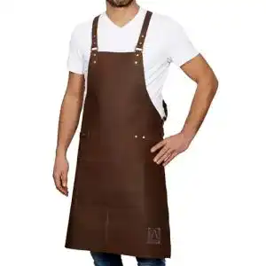 Lederschürze Redsalt Premium aus 100% Büffelleder 84x62cm Crossback