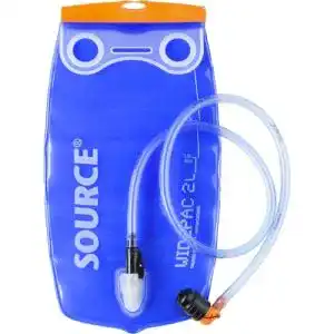 Source Widepac Trinkblase 2 Liter, transparent und blau