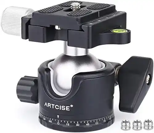 Artcise Kugelkopf 36 mm Low Profile Panorama-Stativkopf 360