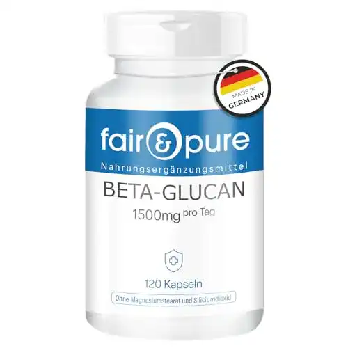 Beta-Glucan Kapseln 1500mg aus Hafer, 120 Stück