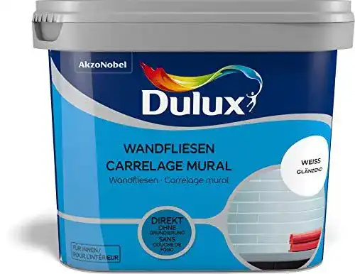 Dulux Fresh Up Fliesenlack für Wandfliesen, 750 ml, weiß