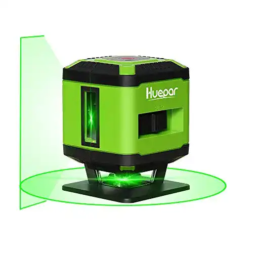 Huepar FL360G Fliesenlaser – Kreuzlinienlaser für Fliesenverlegung