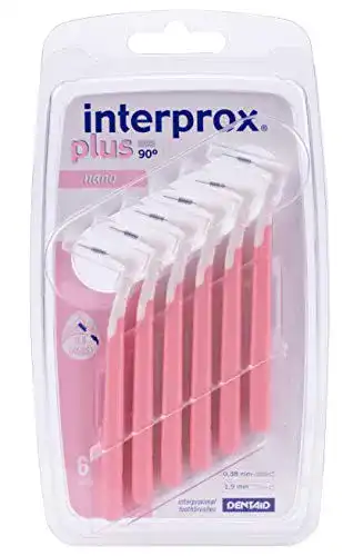 Interdentalbürsten Interprox Plus Rosa Nano 0,38 mm (6 Stück)