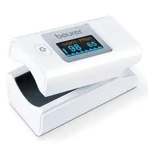 Beurer PO 35 Pulsoximeter mit Bluetooth zur Messung von SpO2 und Pulsfrequenz