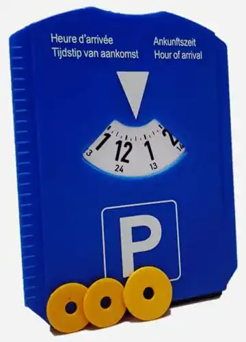 Parkscheibe M&H-24 mit Eiskratzer und Einkaufswagenchips