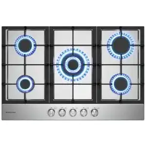 Gaskochfeld 5-flammig Gasland GH2705SS1FC 76 cm Edelstahl Einbau