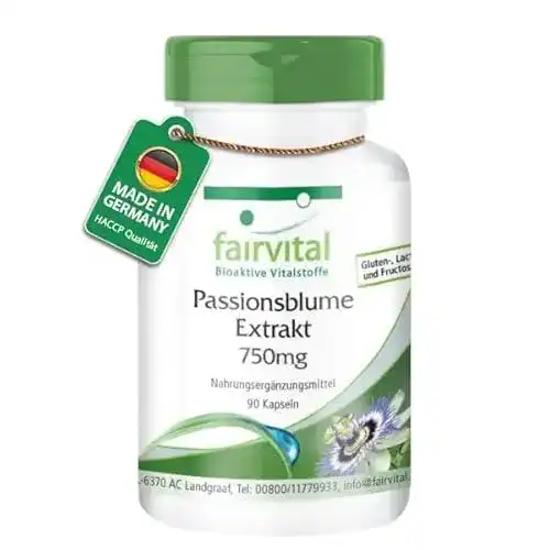 Passionsblume Kapseln Extrakt von Fairvital – 90 hochdosierte Kapseln