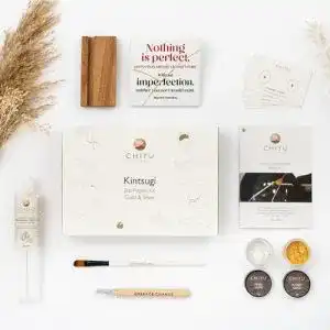 Kintsugi Set CHIYU Bio Reparaturset für Keramik und Glas