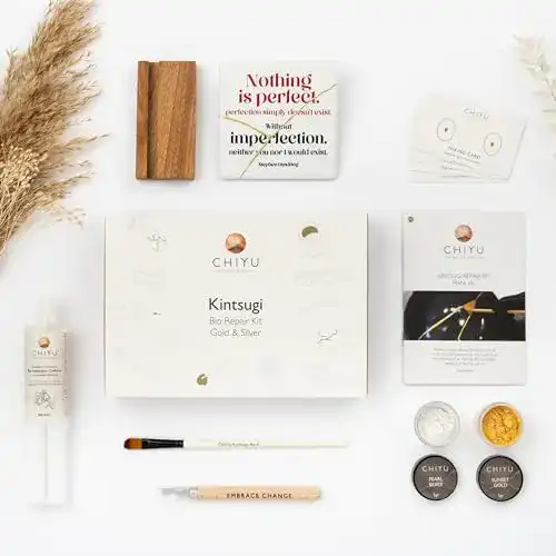Kintsugi Set CHIYU Bio Reparaturset für Keramik und Glas