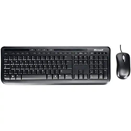 Microsoft Wired Desktop 600 – Kabelgebundenes Tastatur-Maus-Set