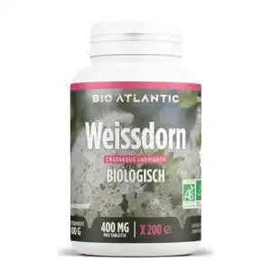 Weißdorn-Kapseln Bio Atlantic 1200 mg pro Tag – 200 Tabletten