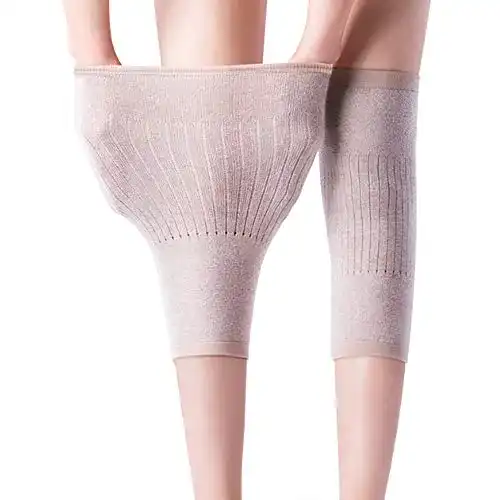Kniewärmer Nuluxi 2 Paar für Damen – Elastische Kniebandage für den Winter