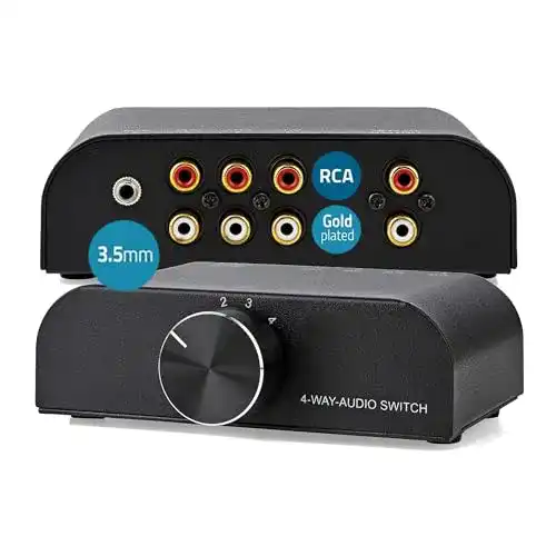 Lautsprecher-Umschalter TronicXL Analog Stereo 4-fach