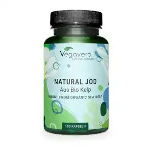 Jodtabletten Vegavero aus Bio Kelp – 100% Bio, Vegan, Laborgeprüft