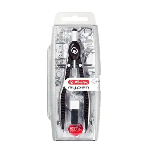 Herlitz Schnellverstellzirkel my.pen in Schwarz/Grau