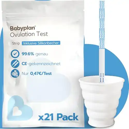Ovulationstest von Babyplan – 21 Tests mit hoher Genauigkeit