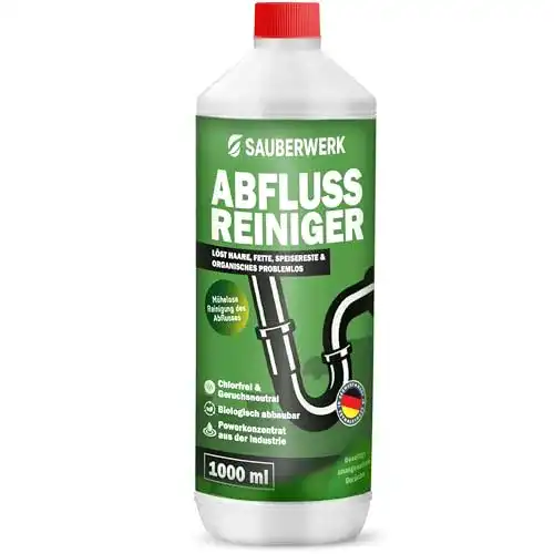 Rohrreiniger SauberWerk Abflussreiniger Haarfrei 1L