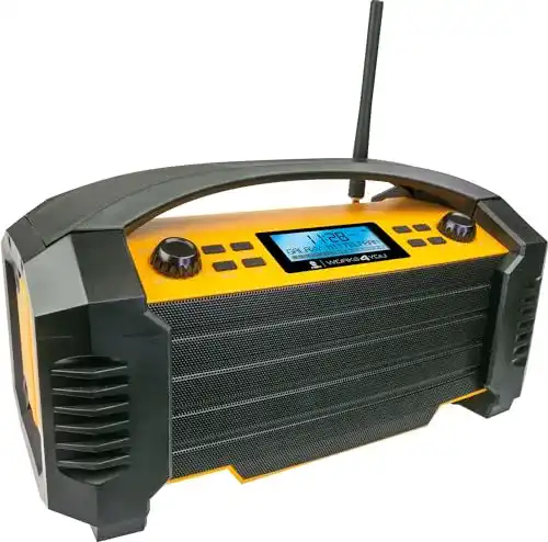 Baustellenradio von Schwaiger DABWORK2 mit DAB+, UKW und Bluetooth