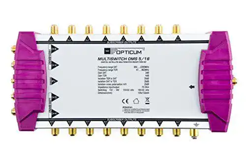 Multischalter 5×16 Opticum OMS 5/16p mit vergoldeten Kontakten