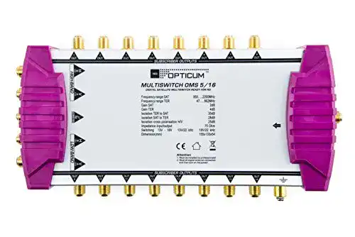 Multischalter 5×16 Opticum OMS 5/16p mit vergoldeten Kontakten