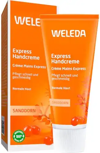 Weleda Bio Sanddorn Handcreme – Naturkosmetik für trockene Hände