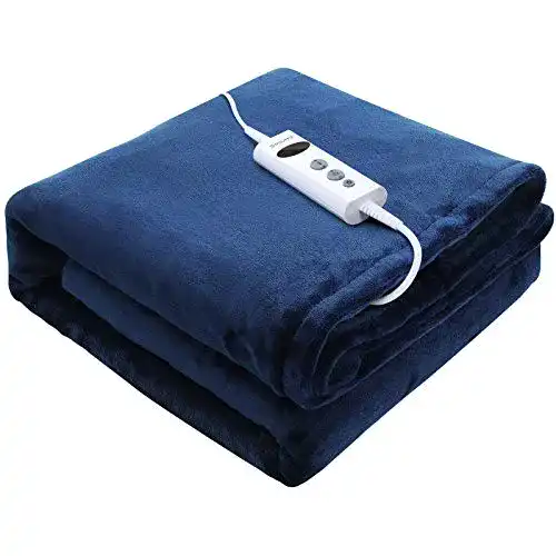 Heizdecke DISUPPO 180 x 130 cm mit Abschaltautomatik und Flanell