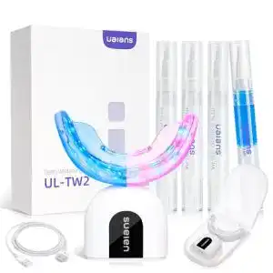 Zahnaufhellungsset Ualans mit LED-Technologie und Bleaching Gel