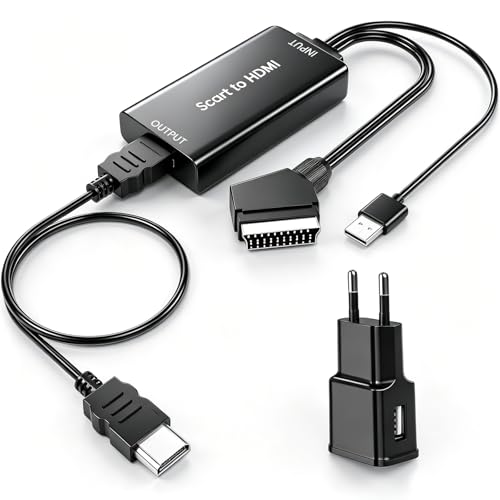 Scart auf HDMI Konverter für HDTV, STB, VHS, Xbox, PS3 und mehr