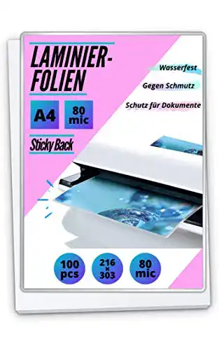 Laminierfolien MK Marc Kindermann 100 Premium Heißlaminierfolien DIN A4