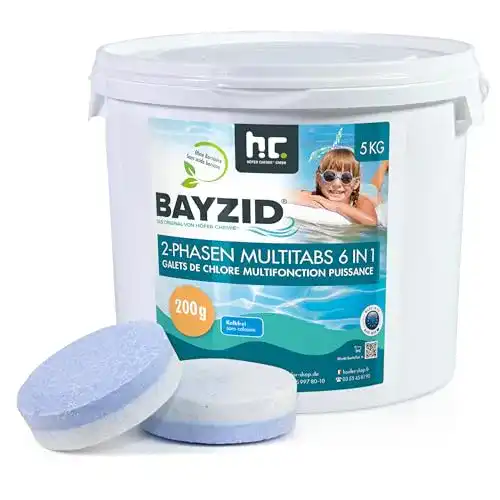 Chlortabletten für Pools von Höfer Chemie – Multitabs 6 in 1, 200g