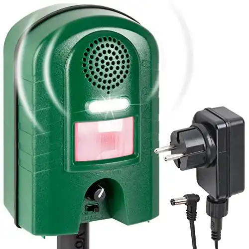Taubenabwehr Ultraschall VOSS.sonic 2800 mit Bewegungsmelder und Blitzlicht
