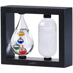 Galileo-Thermometer Carlo Milano Barometer: 2-in-1 Thermometer und Sturmglas