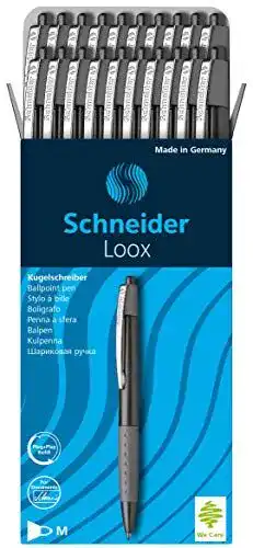 Kugelschreiber Schneider Loox schwarz, 20er Pack, dokumentenecht