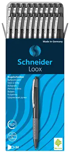 Kugelschreiber Schneider Loox schwarz, 20er Pack, dokumentenecht