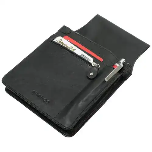 Kellnertasche Ledershop24 XXL Profi Holster Halfter aus echtem Leder