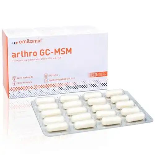 Gelenkkapseln von Amitamin Arthro GC mit MSM, Glucosamin und Chondroitin