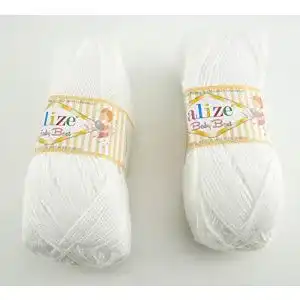 Alize Wolle 5 x 100g Strickgarn Baby Best Uni Antipilling