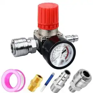 Druckminderer Preciva 1/4″ EU-Standard Druckregler mit Manometer