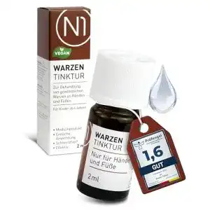 Warzenmittel N1 Warzen Tinktur 2 ml, Medizinprodukt zur Warzenbehandlung