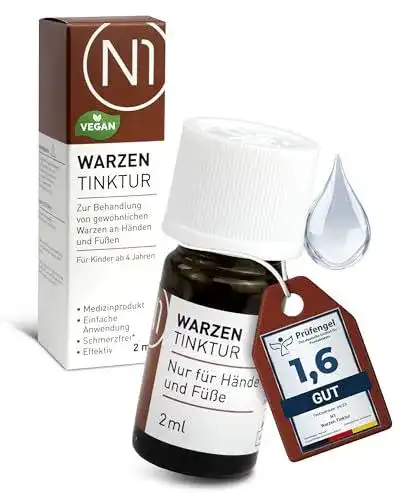 Warzenmittel N1 Warzen Tinktur 2 ml, Medizinprodukt zur Warzenbehandlung