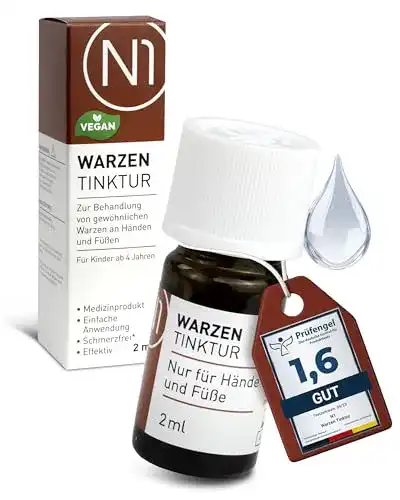 Warzenmittel N1 Warzen Tinktur 2 ml, Medizinprodukt zur Warzenbehandlung