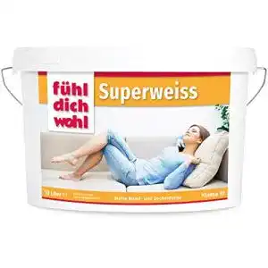 Wandfarbe derendo Fühl Dich Wohl Superweiss Innen 10l, matt