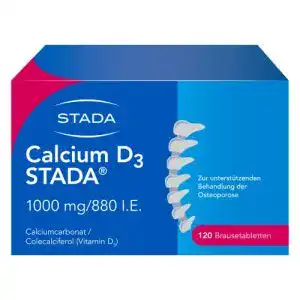 Calcium Brausetabletten STADA mit Vitamin D3 1000 mg / 880 I.E.