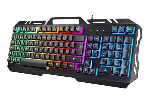 Tedgem USB Gaming Tastatur – Kabelgebunden für PC, PS4 und Xbox