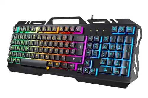 Tedgem USB Gaming Tastatur – Kabelgebunden für PC, PS4 und Xbox