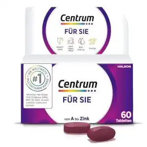 Centrum Vitamine für Sie, 60 Stück, Nahrungsergänzungsmittel für Frauen